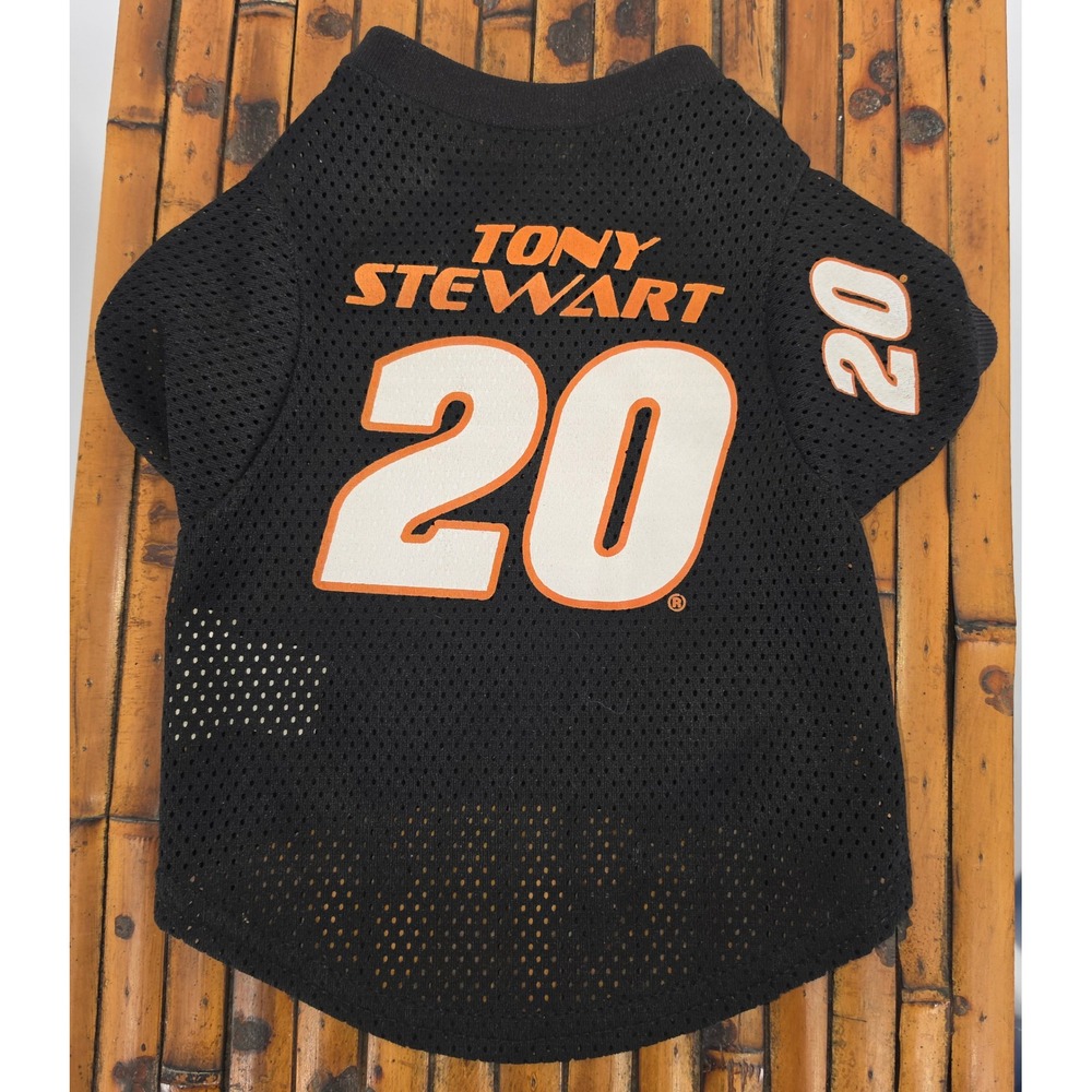 Tony Stewart‎ #20 NASCAR Dog Black Mesh Dog Pet Jerset Shirt